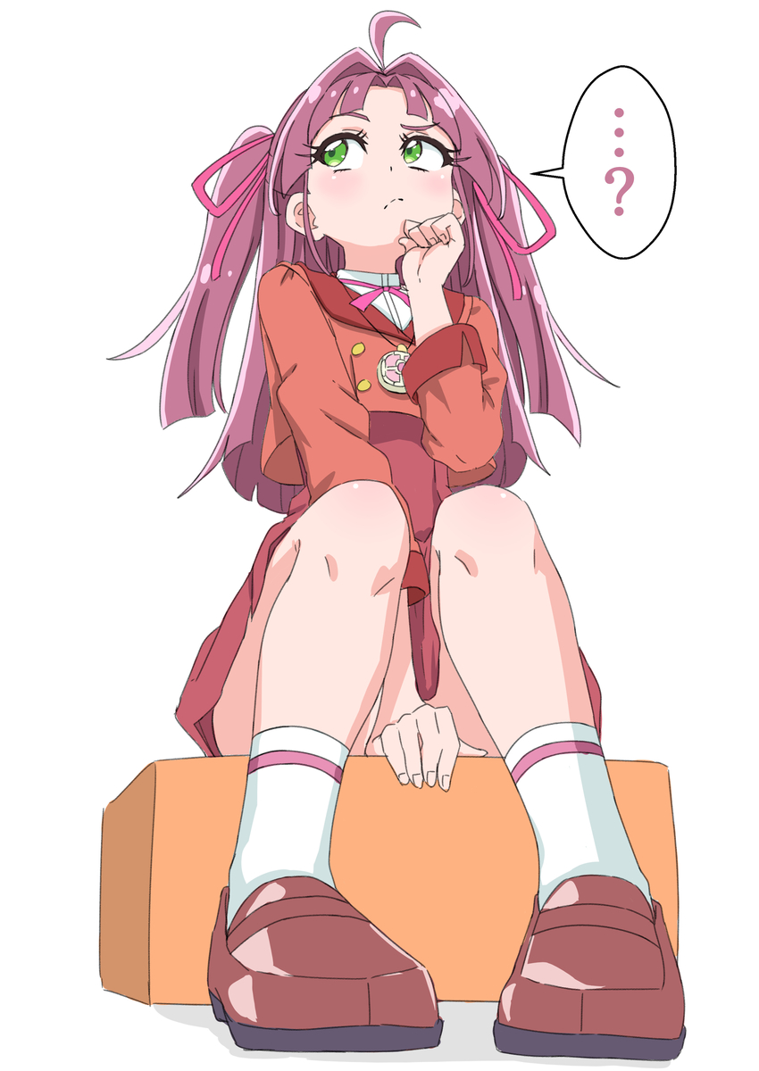 This is a pixiv picture whose title is 考えるみくるちゃん.