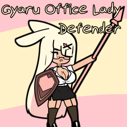 This is a pixiv picture whose title is Gyaru OL Defender Rabbit.