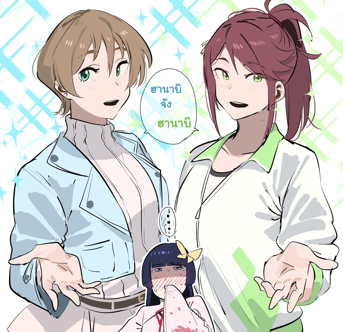 This is a pixiv picture whose title is Hanabi choice.