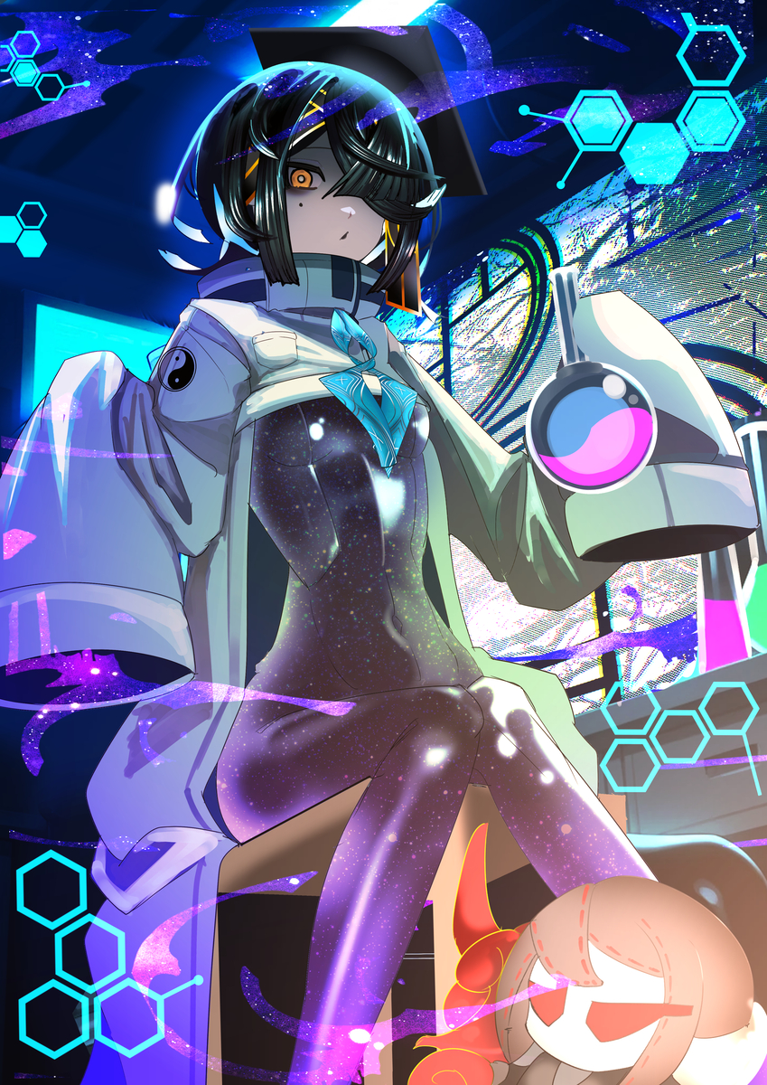 This is a pixiv picture whose title is マッドサイエンティスト徐福ちゃん.