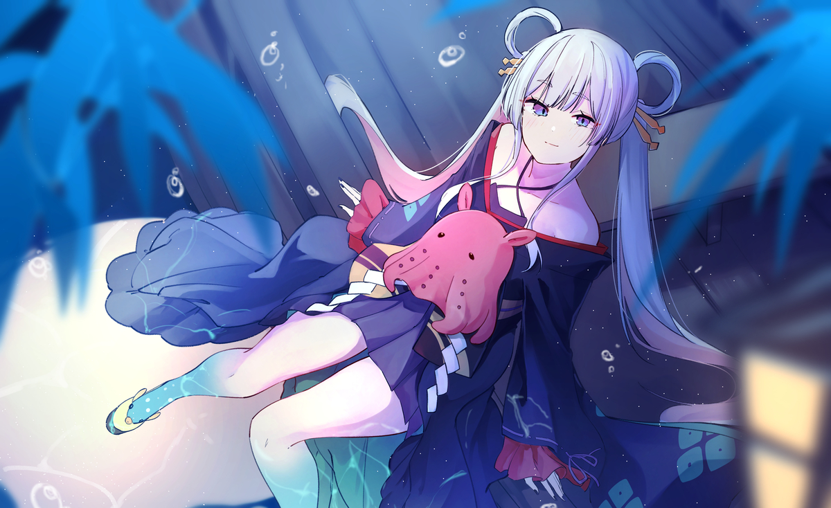 This is a pixiv picture whose title is 星降る海.