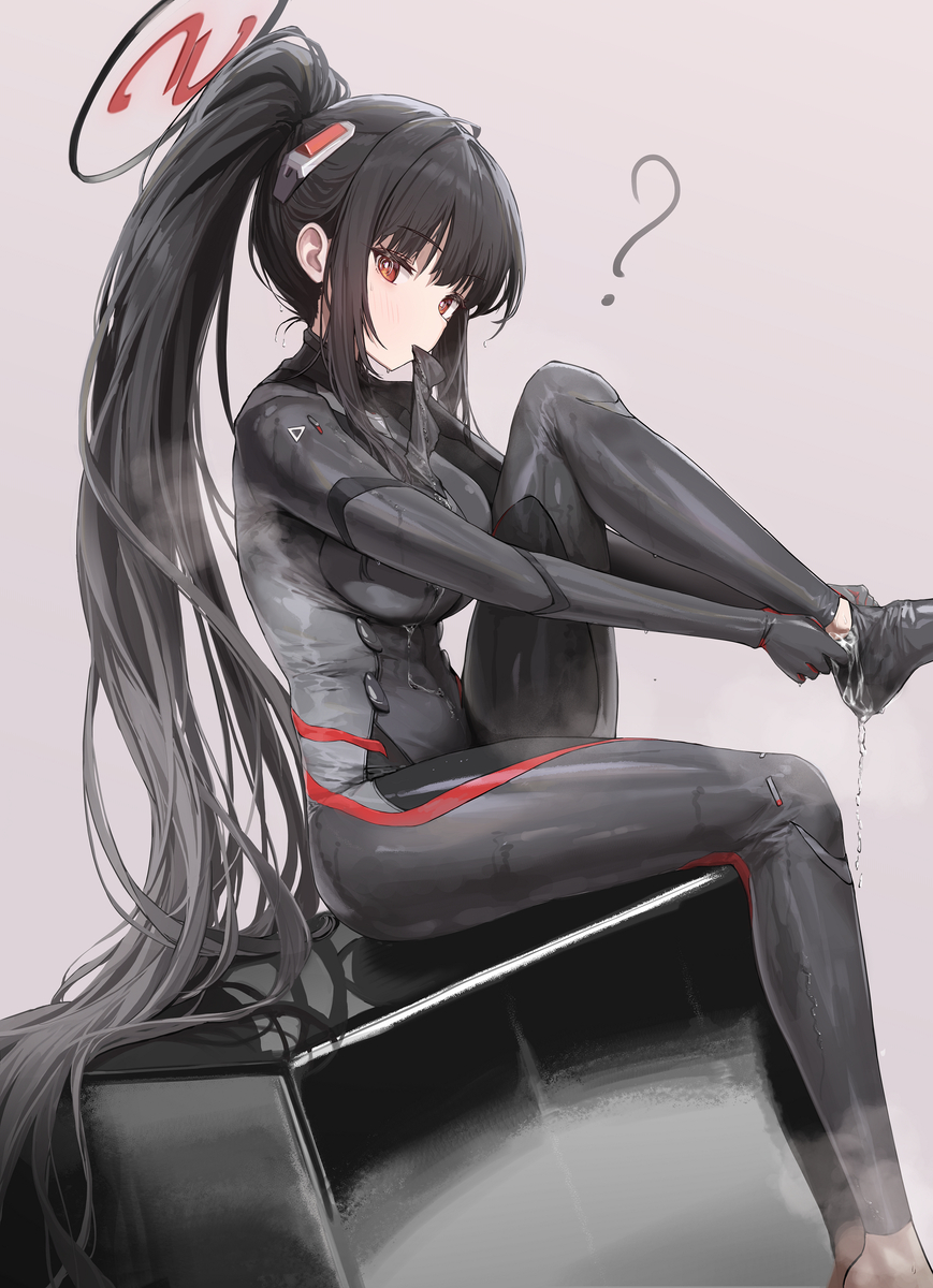 This is a pixiv picture whose title is スーツ汗リオ.