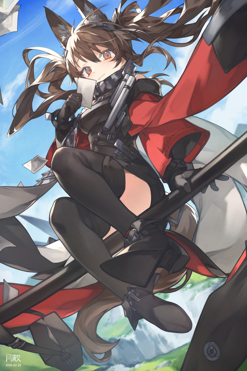 This is a pixiv picture whose title is 🦊.
