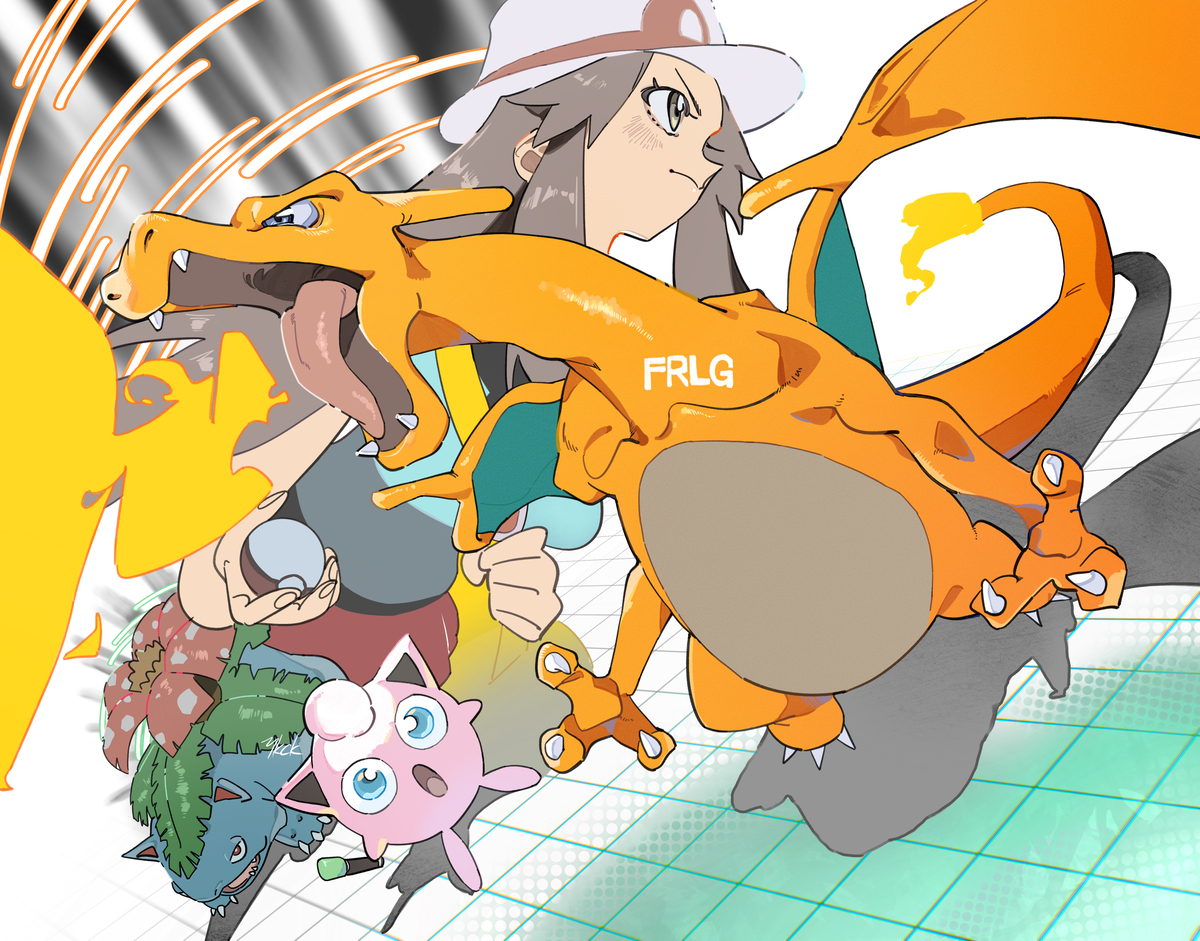 This is a pixiv picture whose title is リザードン.