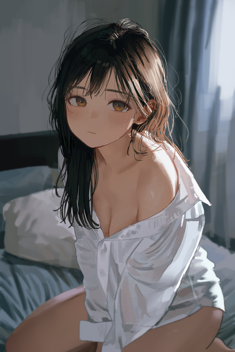 This is a pixiv picture whose title is 寝ぐせ.