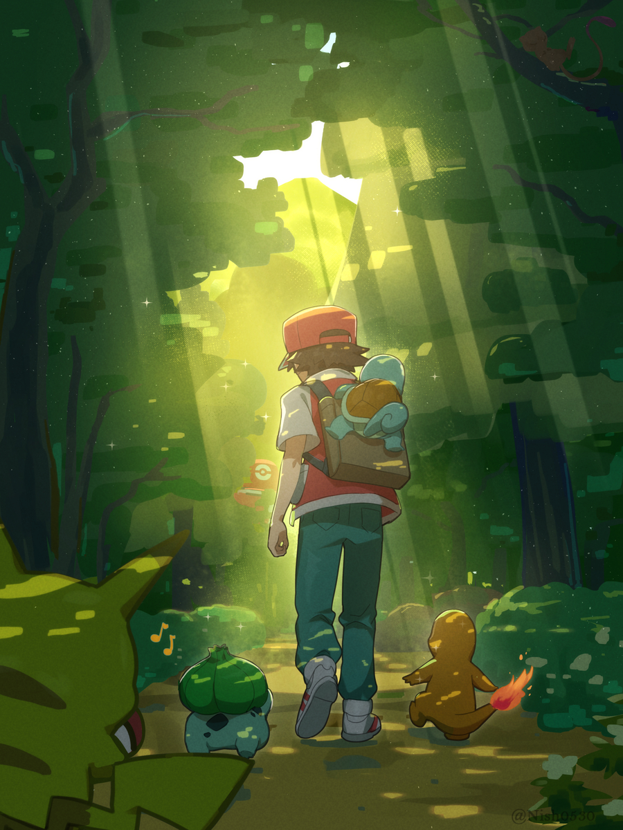 This is a pixiv picture whose title is ...伝説の始まり！.