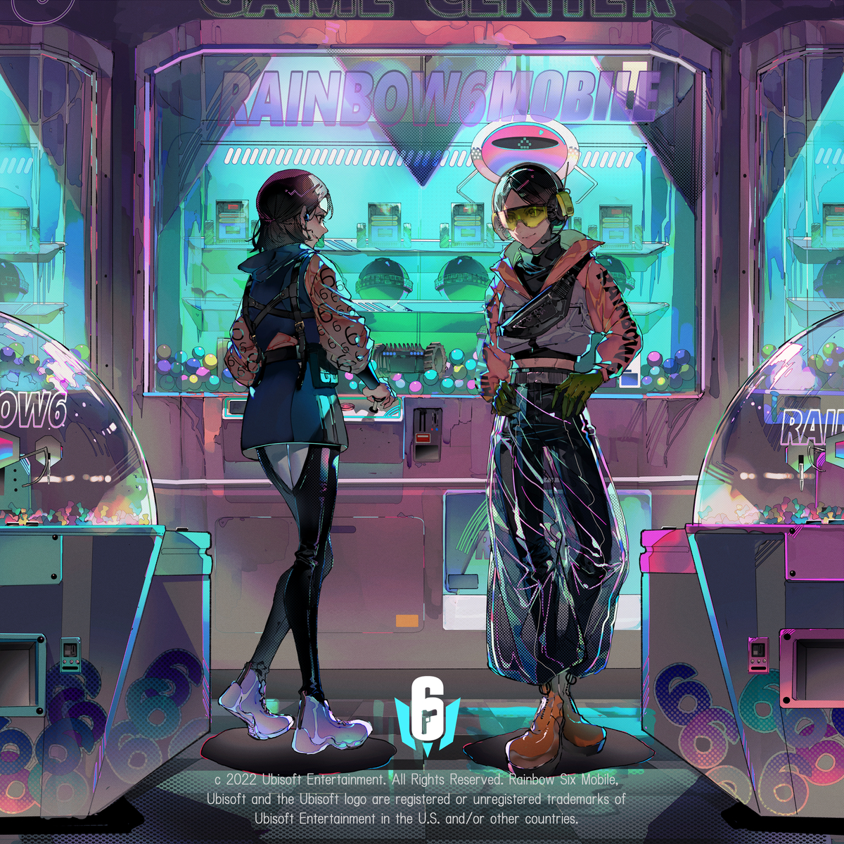 This is a pixiv picture whose title is レインボーシックスモバイル.