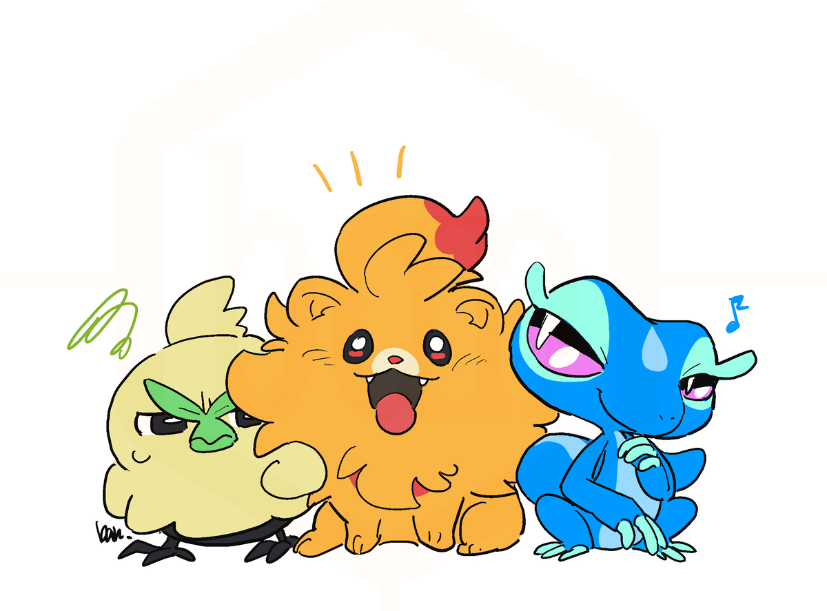 This is a pixiv picture whose title is 新御三家！.