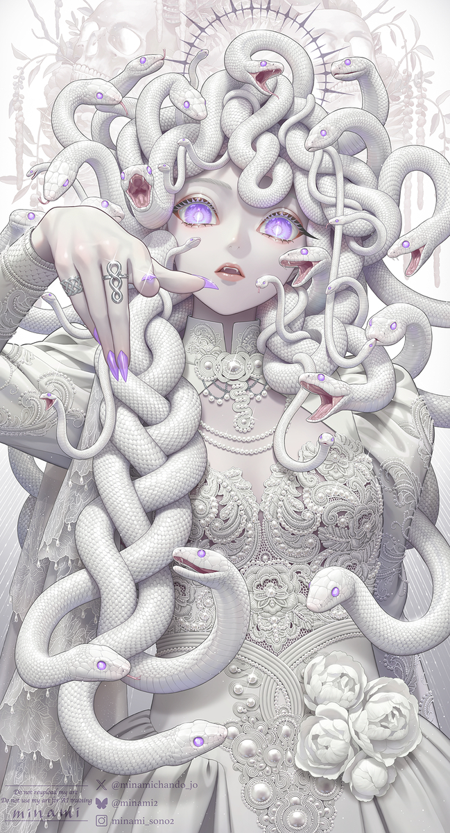 This is a pixiv picture whose title is 「——石になれ」.