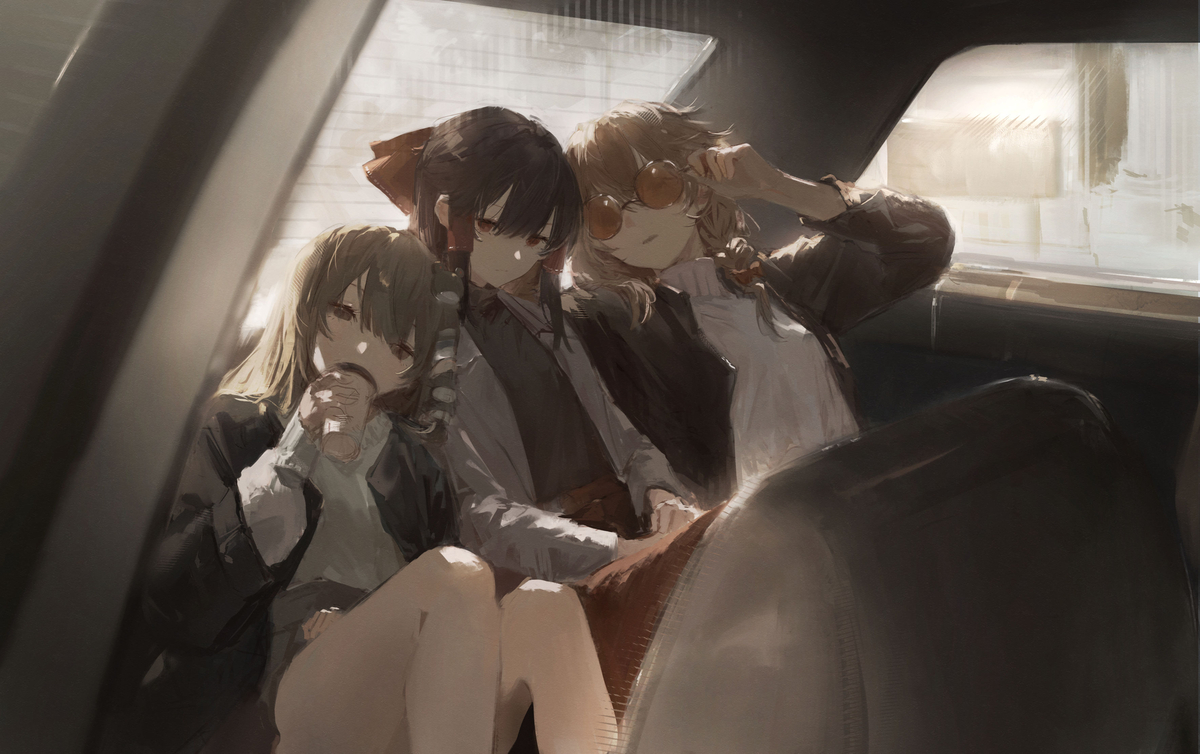 This is a pixiv picture whose title is 自機組.