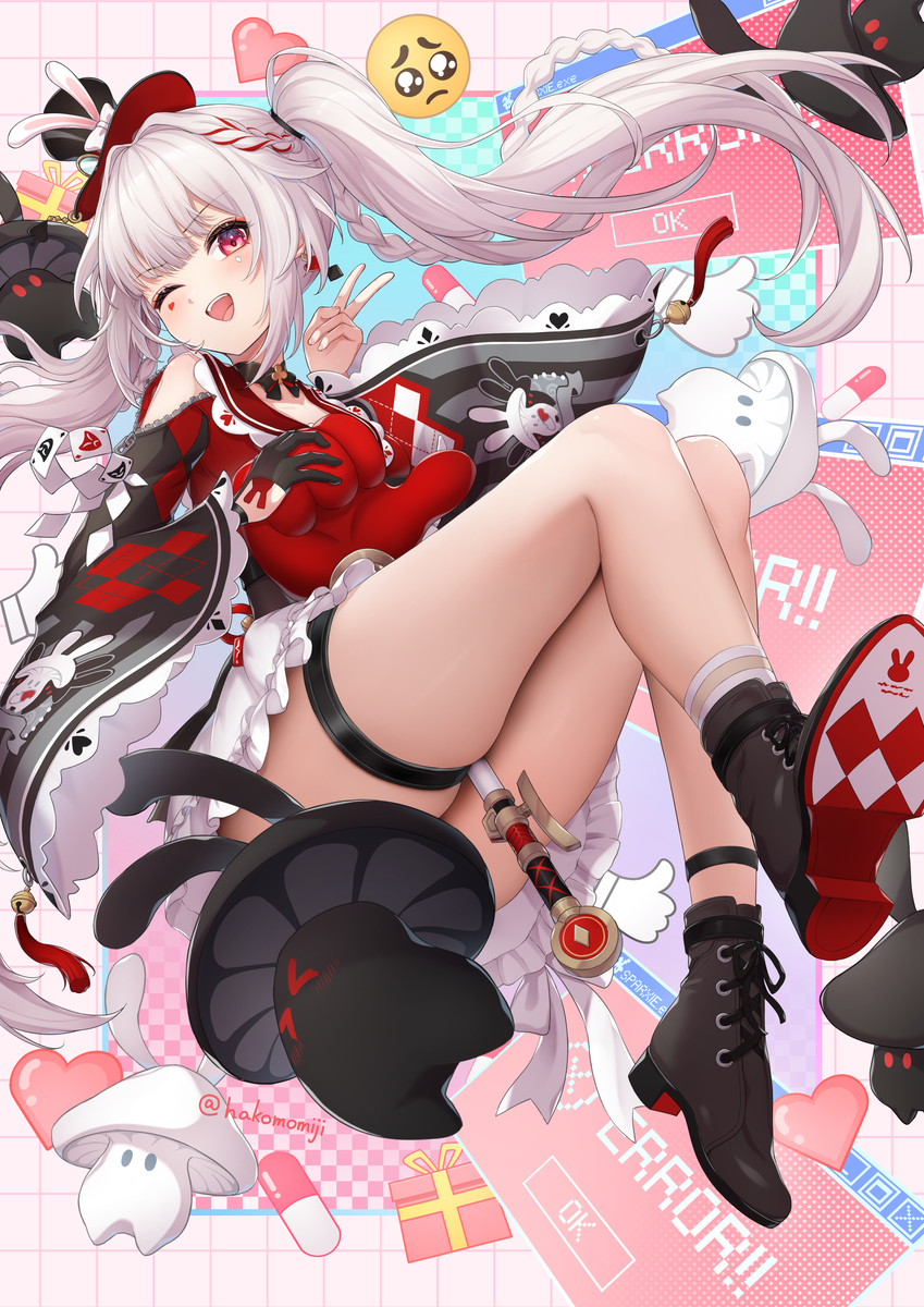 This is a pixiv picture whose title is 火花.