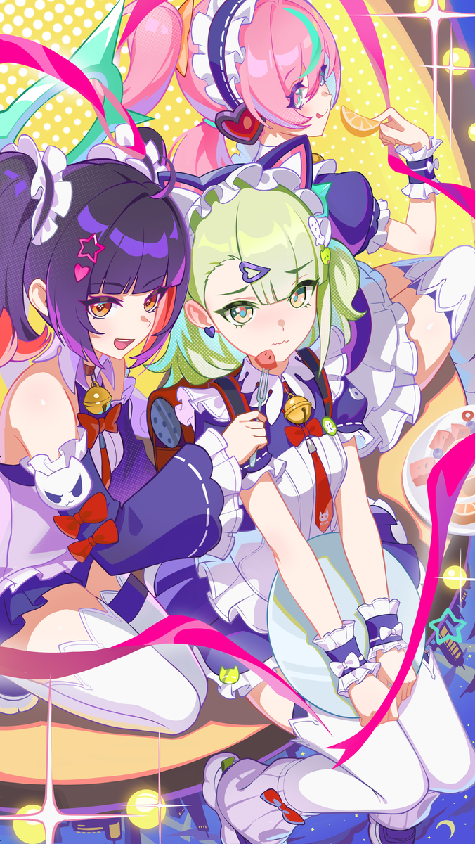 This is a pixiv picture whose title is 主人，到休息时间了哦.