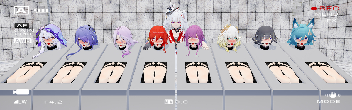 This is a pixiv picture whose title is 火花花的痒奴调教直播 2.