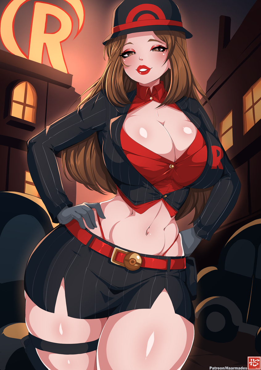 This is a pixiv picture whose title is Leaf Team Rocket.