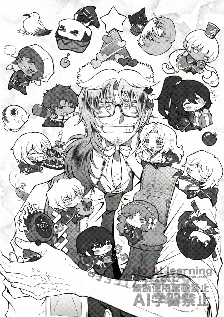This is a pixiv picture whose title is 『Happy Birthday!!』.