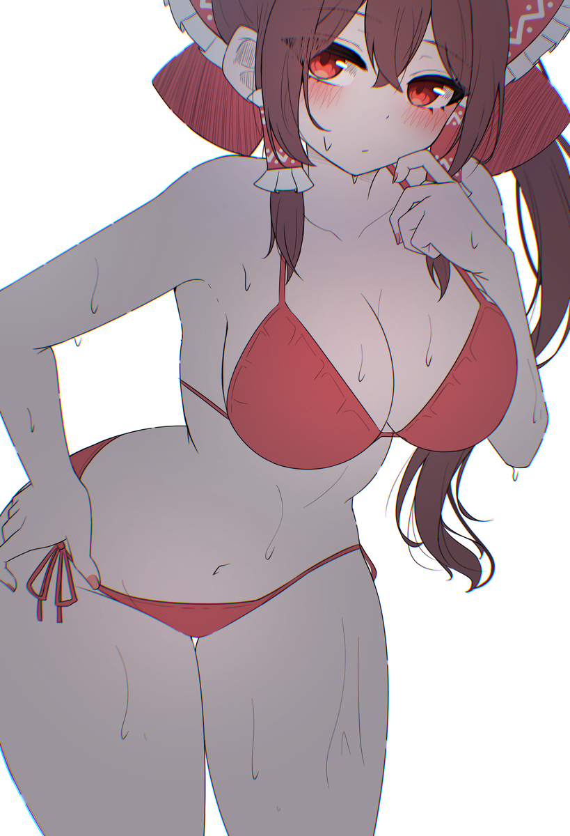 This is a pixiv picture whose title is 霊夢.