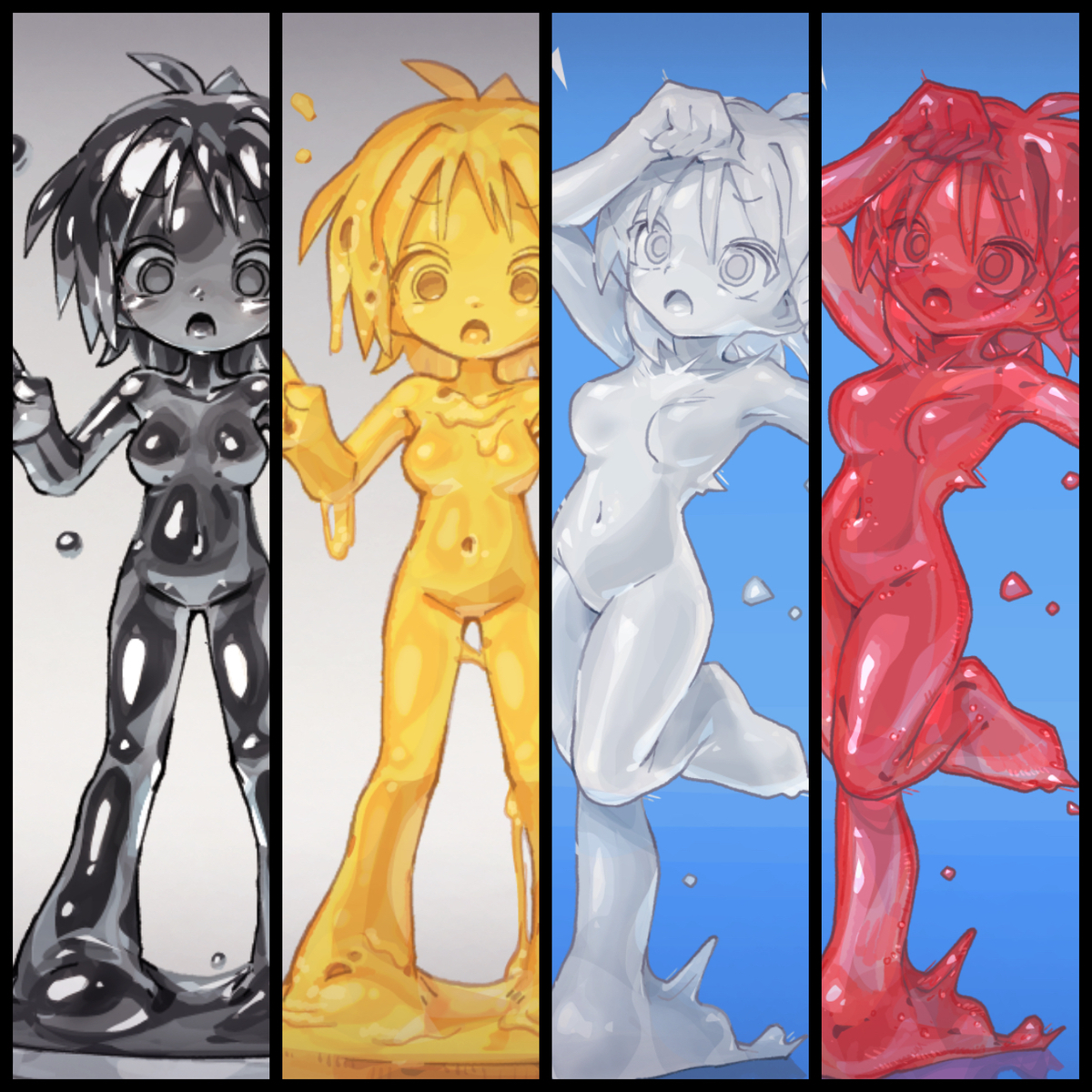 This is a pixiv picture whose title is 固めシリーズ　2025.