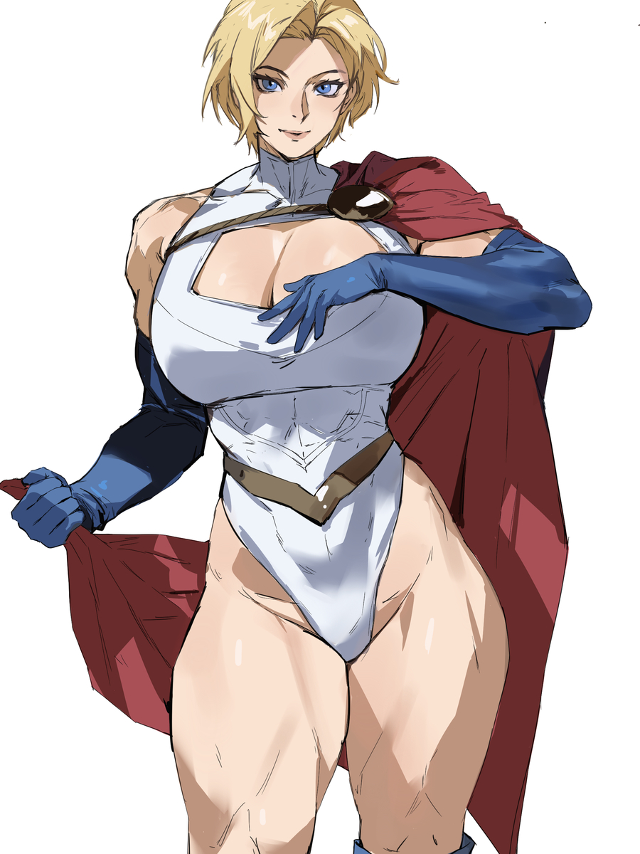 This is a pixiv picture whose title is PowerGirl (re.