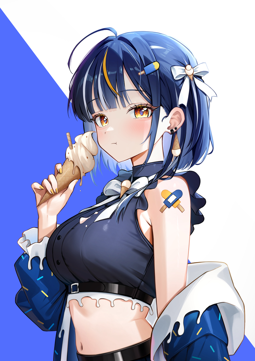 This is a pixiv picture whose title is アイスクリーム.