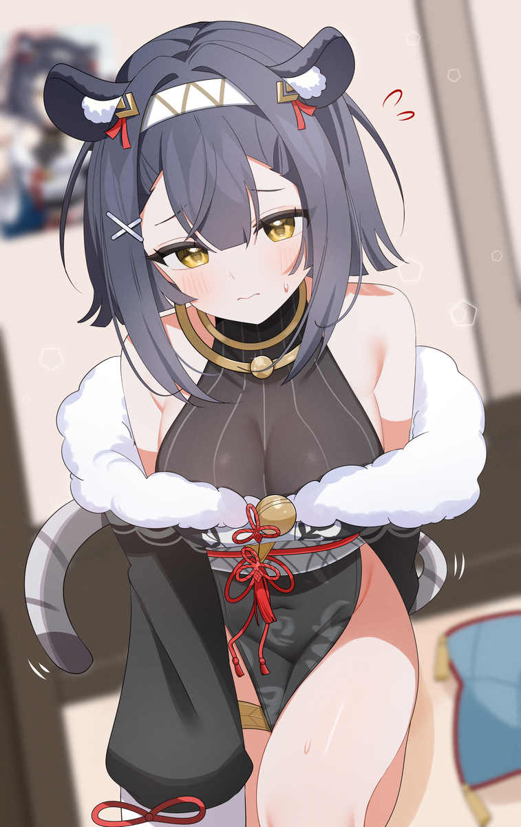 This is a pixiv picture whose title is 🐱.