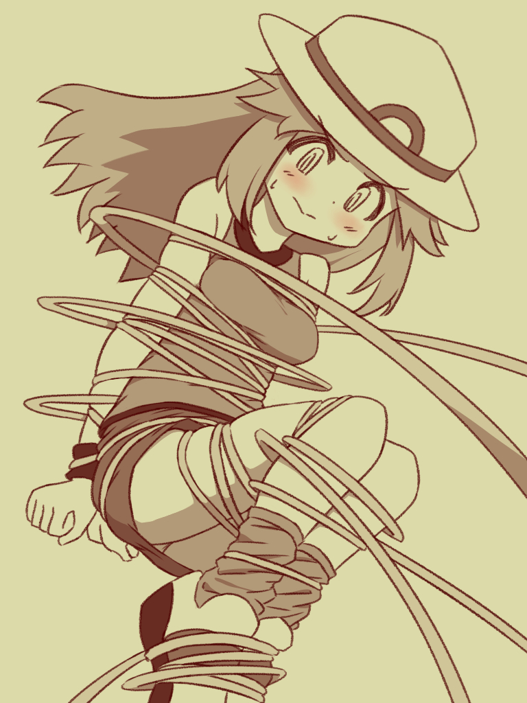 This is a pixiv picture whose title is まきつく攻撃！.