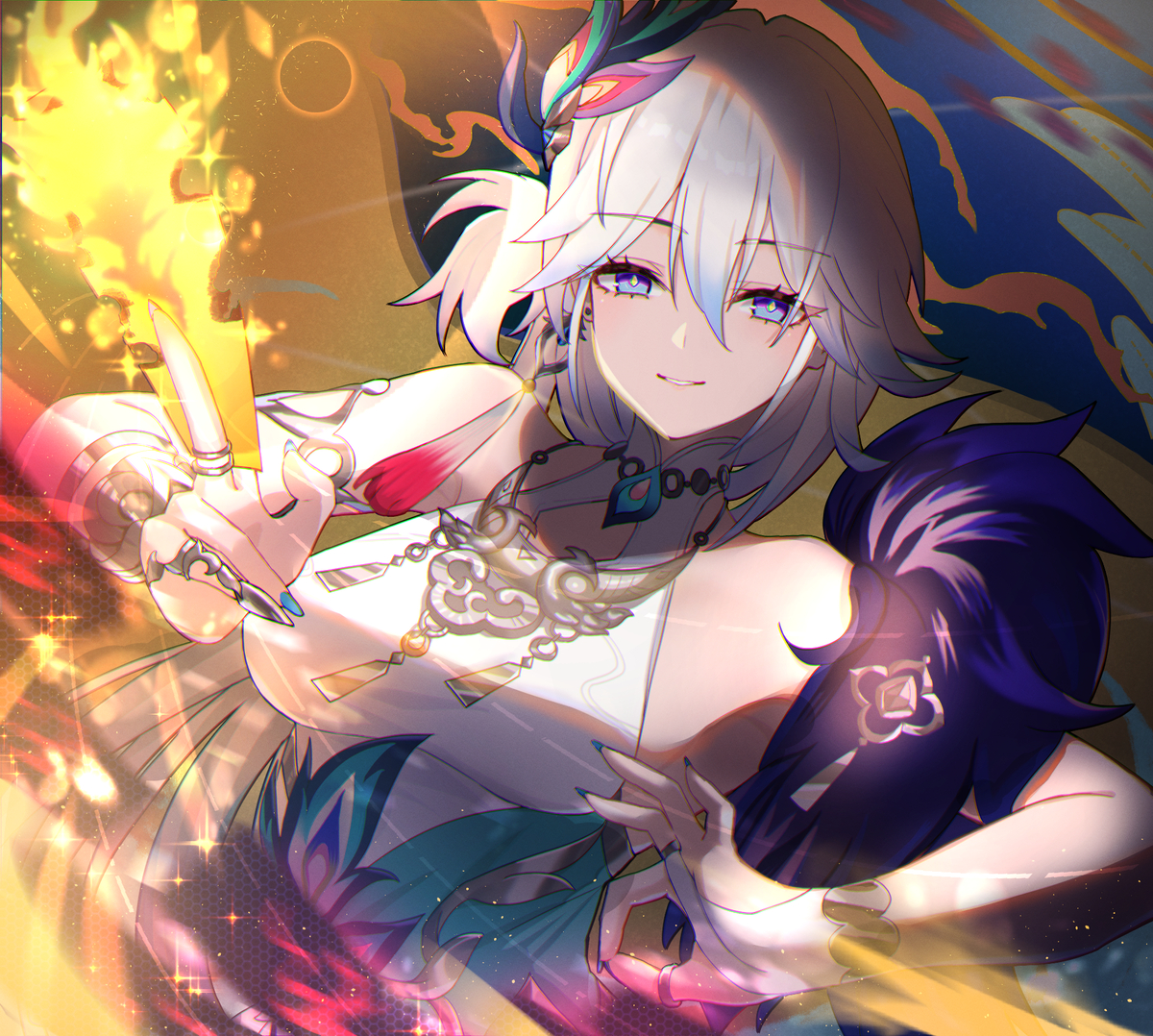This is a pixiv picture whose title is 爻光.