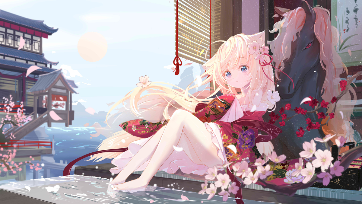 This is a pixiv picture whose title is 馬年~.