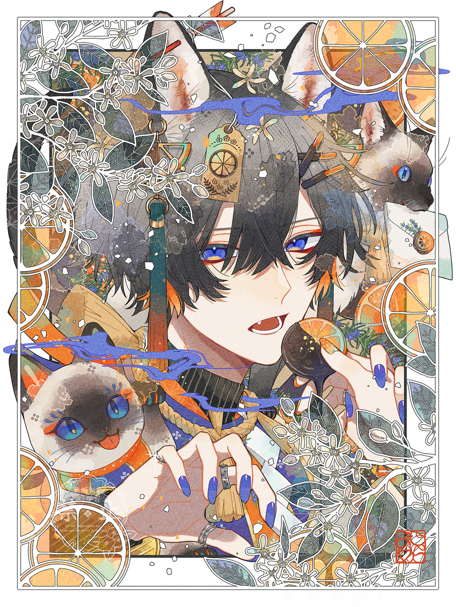 This is a pixiv picture whose title is オランジェット🍊🍫.