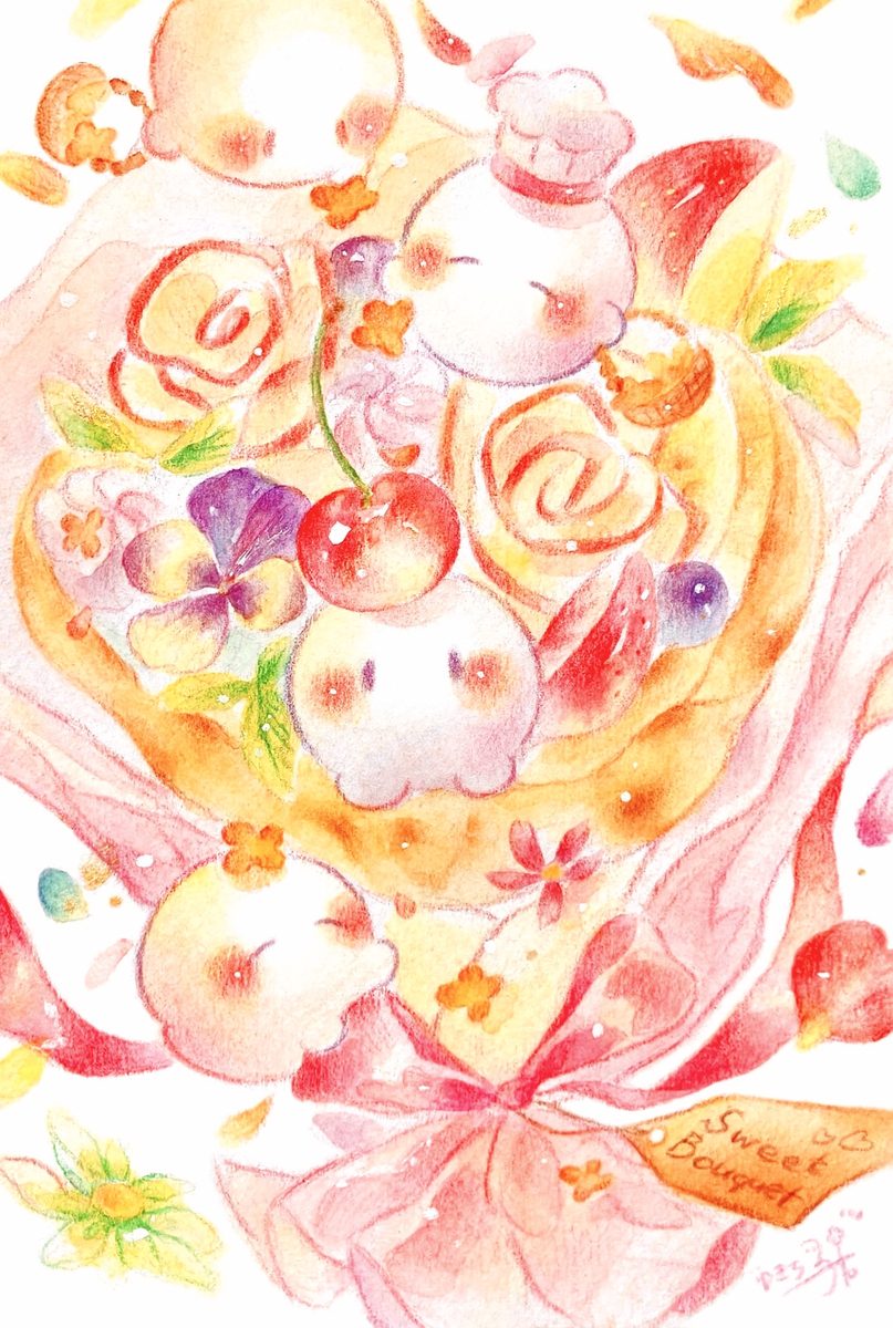 This is a pixiv picture whose title is あま〜い クレープブーケ.