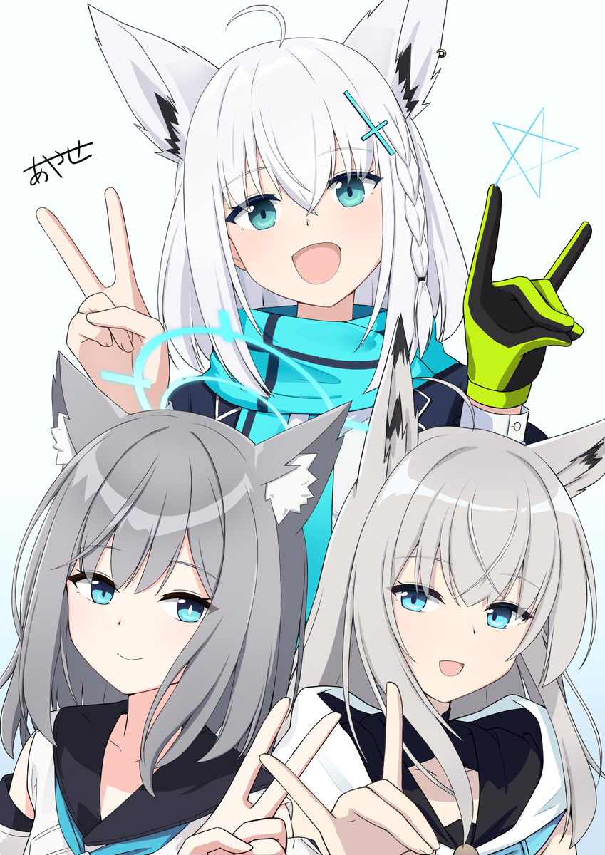 This is a pixiv picture whose title is しろけも.