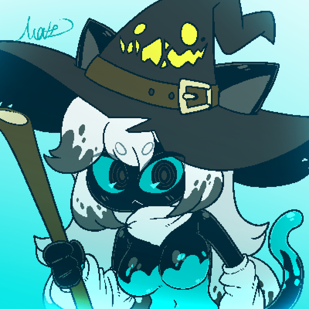 This is a pixiv picture whose title is Jiji🖤.