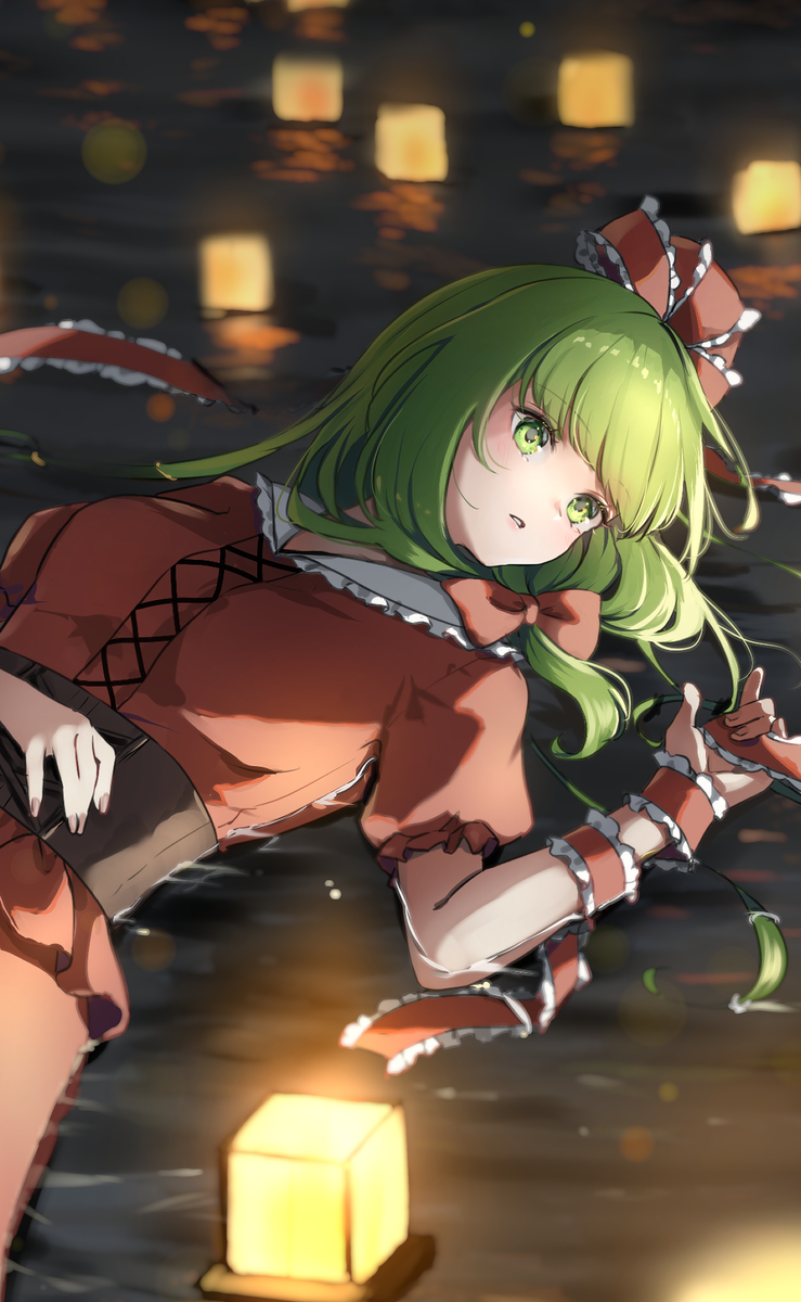 This is a pixiv picture whose title is 雛流し.