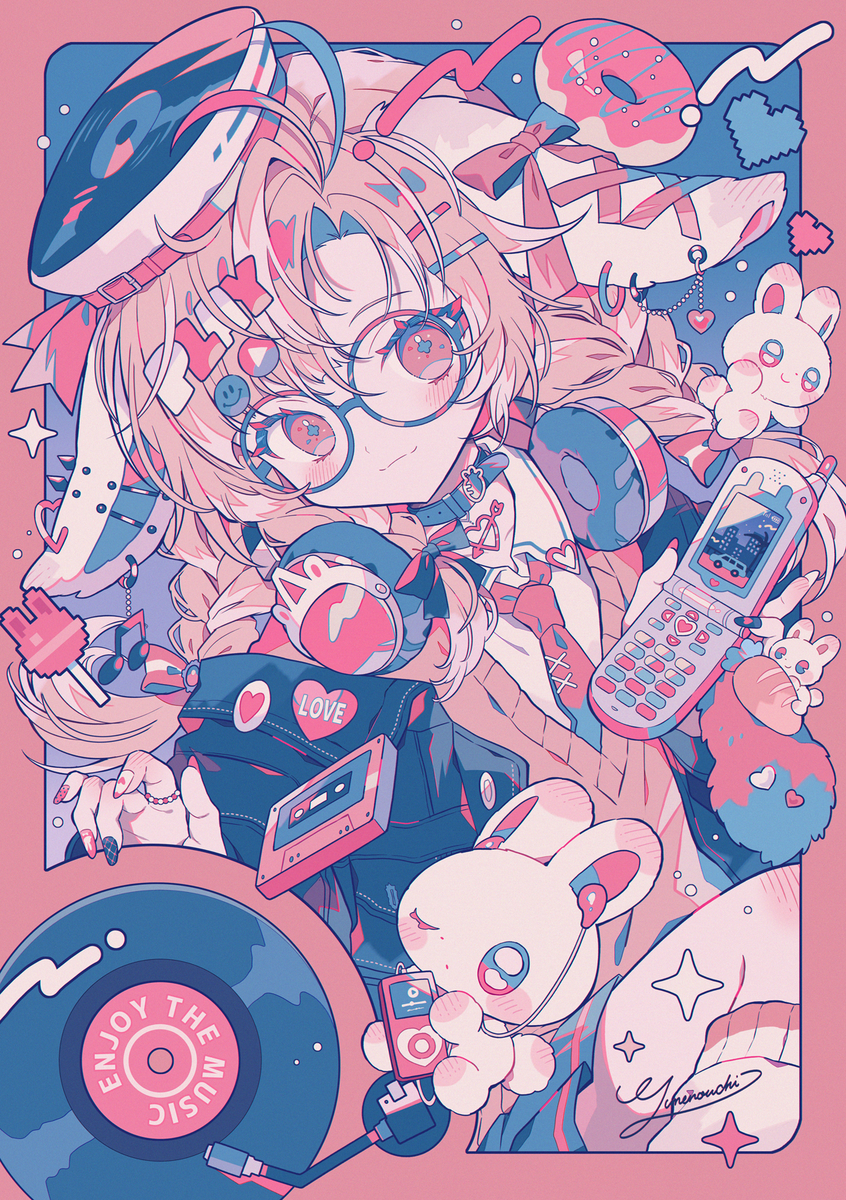 This is a pixiv picture whose title is 🐰💿.