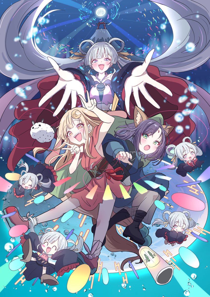 This is a pixiv picture whose title is 星降る海に、君と.