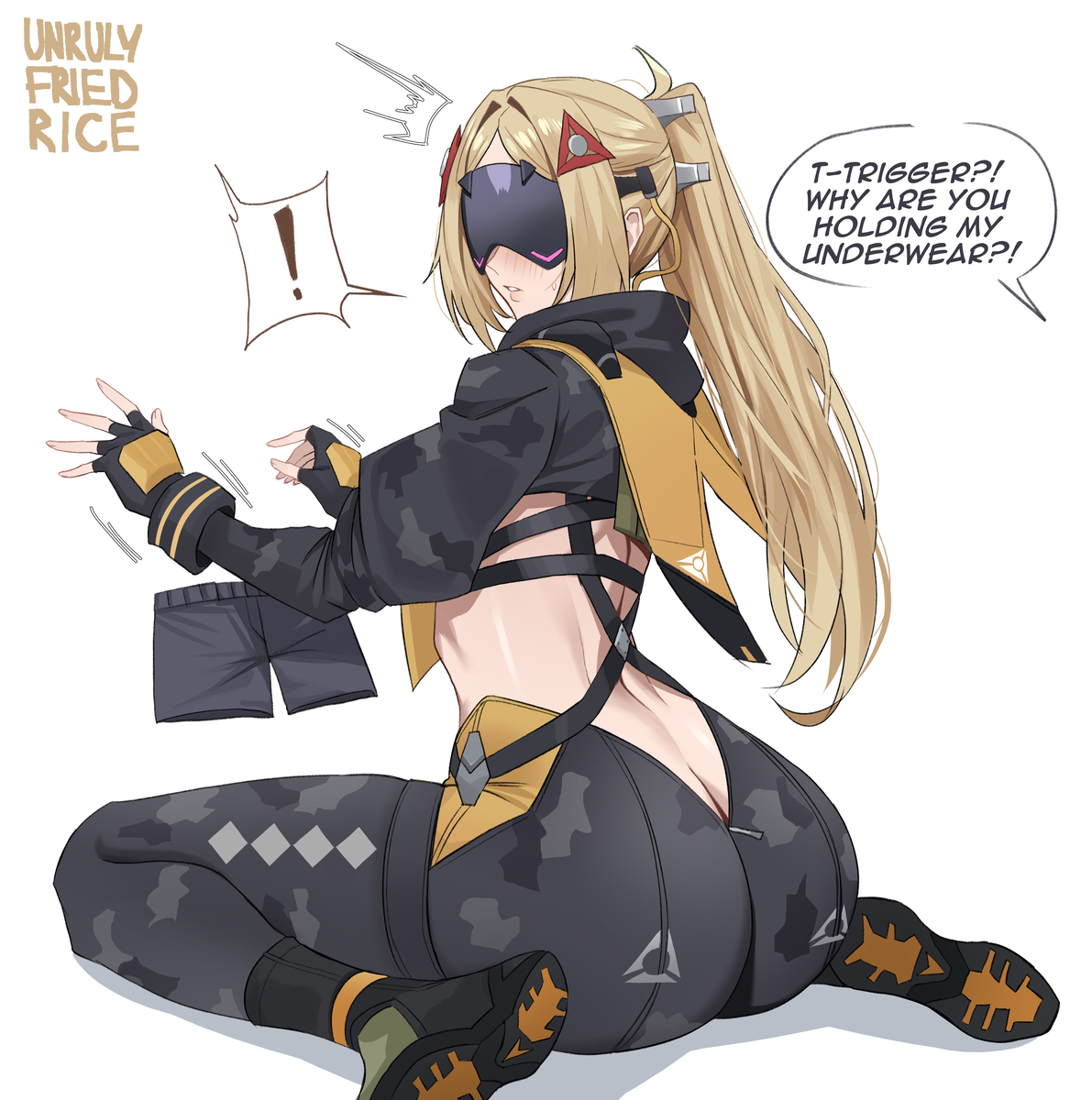 This is a pixiv picture whose title is Why's my underwear missin-.