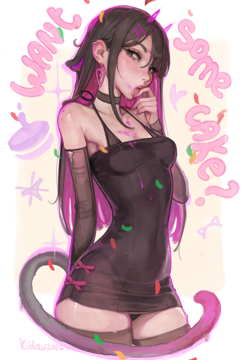 This is a pixiv picture whose title is Kittew OC.