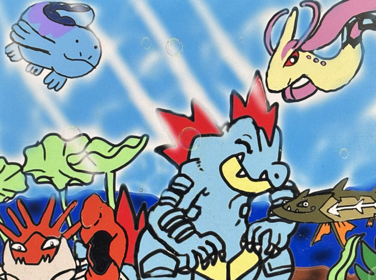 This is a pixiv picture whose title is 暖かい季節の池の中🫧☘️.