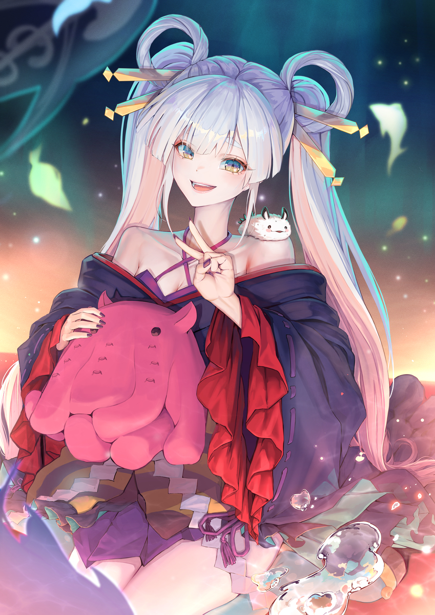 This is a pixiv picture whose title is 月見 ヤチヨ.