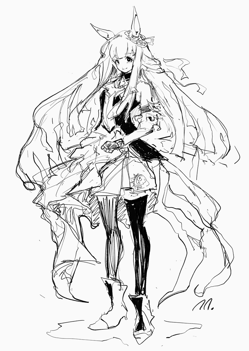 This is a pixiv picture whose title is くろのん.