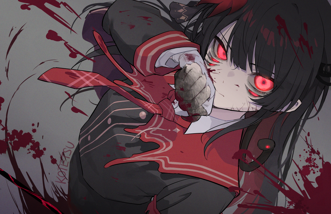 This is a pixiv picture whose title is _____これは、”救済”だ.