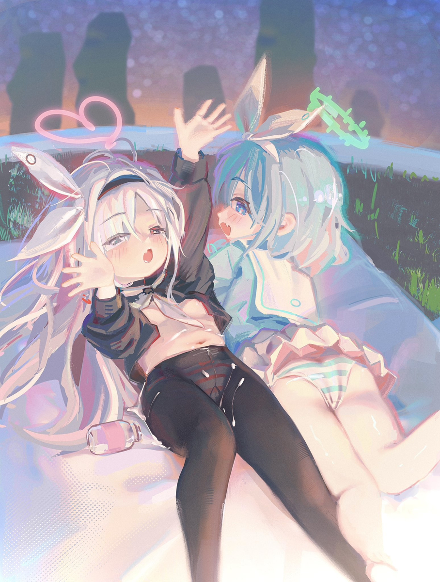 This is a pixiv picture whose title is 星空露营不搭帐篷嘛.