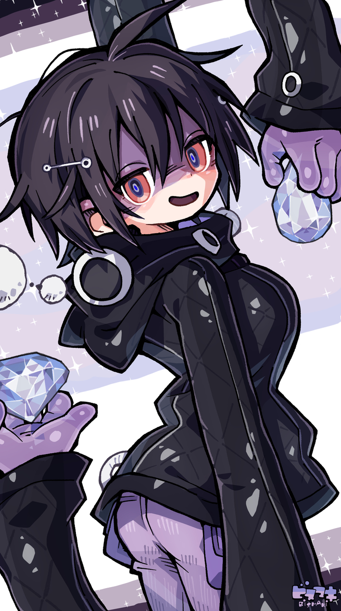 This is a pixiv picture whose title is うちの子(OC)　メオテ.