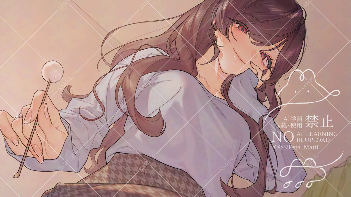 This is a pixiv picture whose title is お仕事告知.