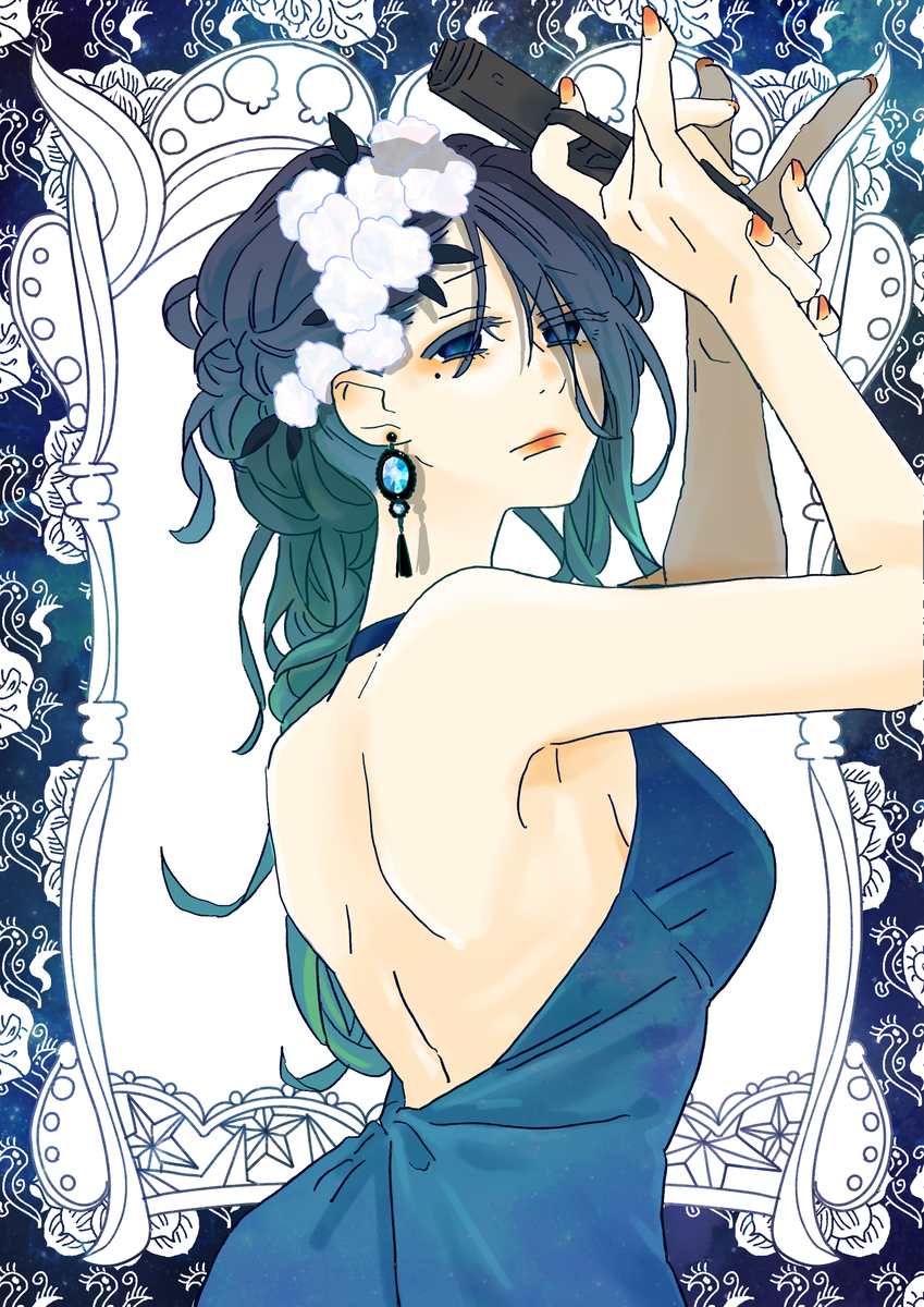 This is a pixiv picture whose title is せなかのらくがき.