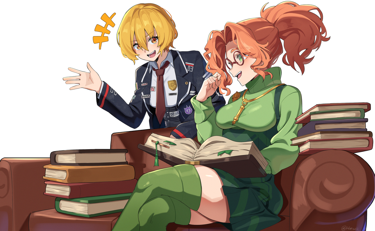 This is a pixiv picture whose title is 騎士とフィクサー.