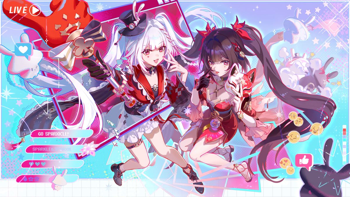 This is a pixiv picture whose title is 火花花火.