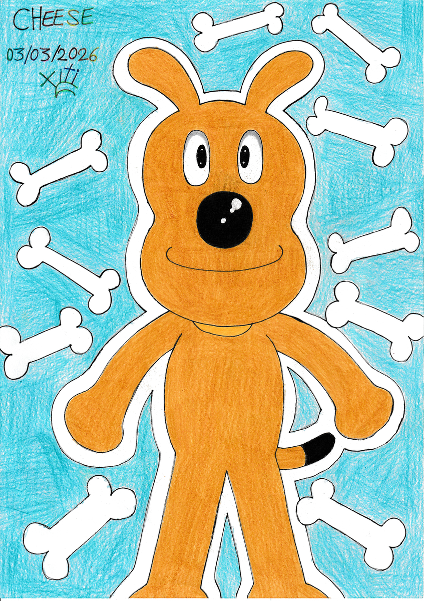 This is a pixiv picture whose title is チーズ 🐶🍞🧡🦴✨🐾🎨🌟😄🇯🇵.