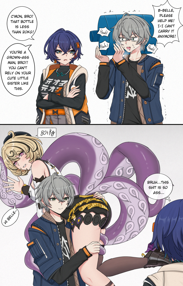 This is a pixiv picture whose title is Carry stuff vs Carry woman....