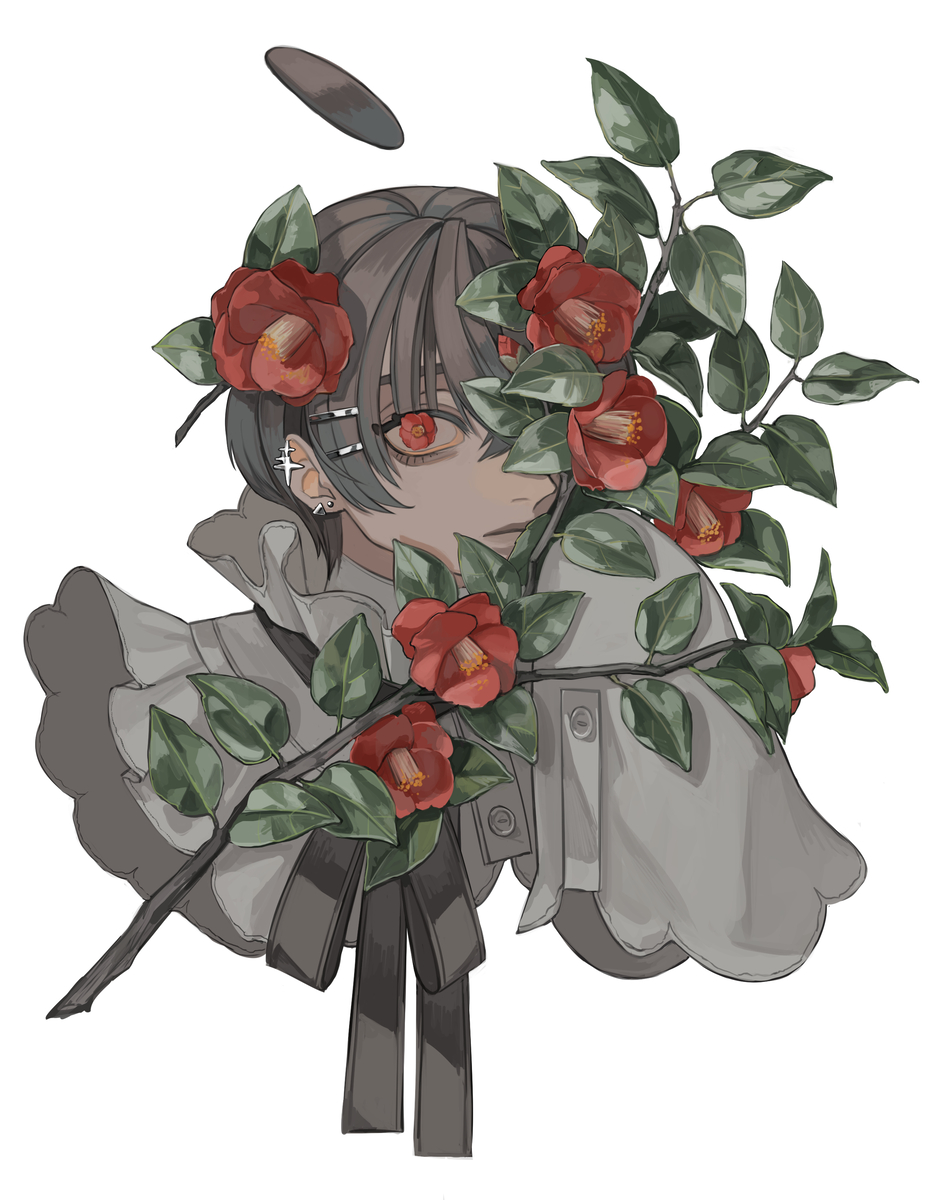 This is a pixiv picture whose title is 椿.