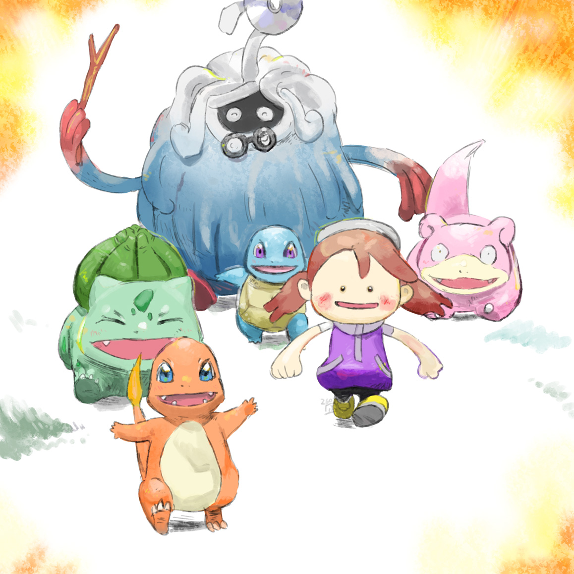 This is a pixiv picture whose title is いっしょに行こう！.